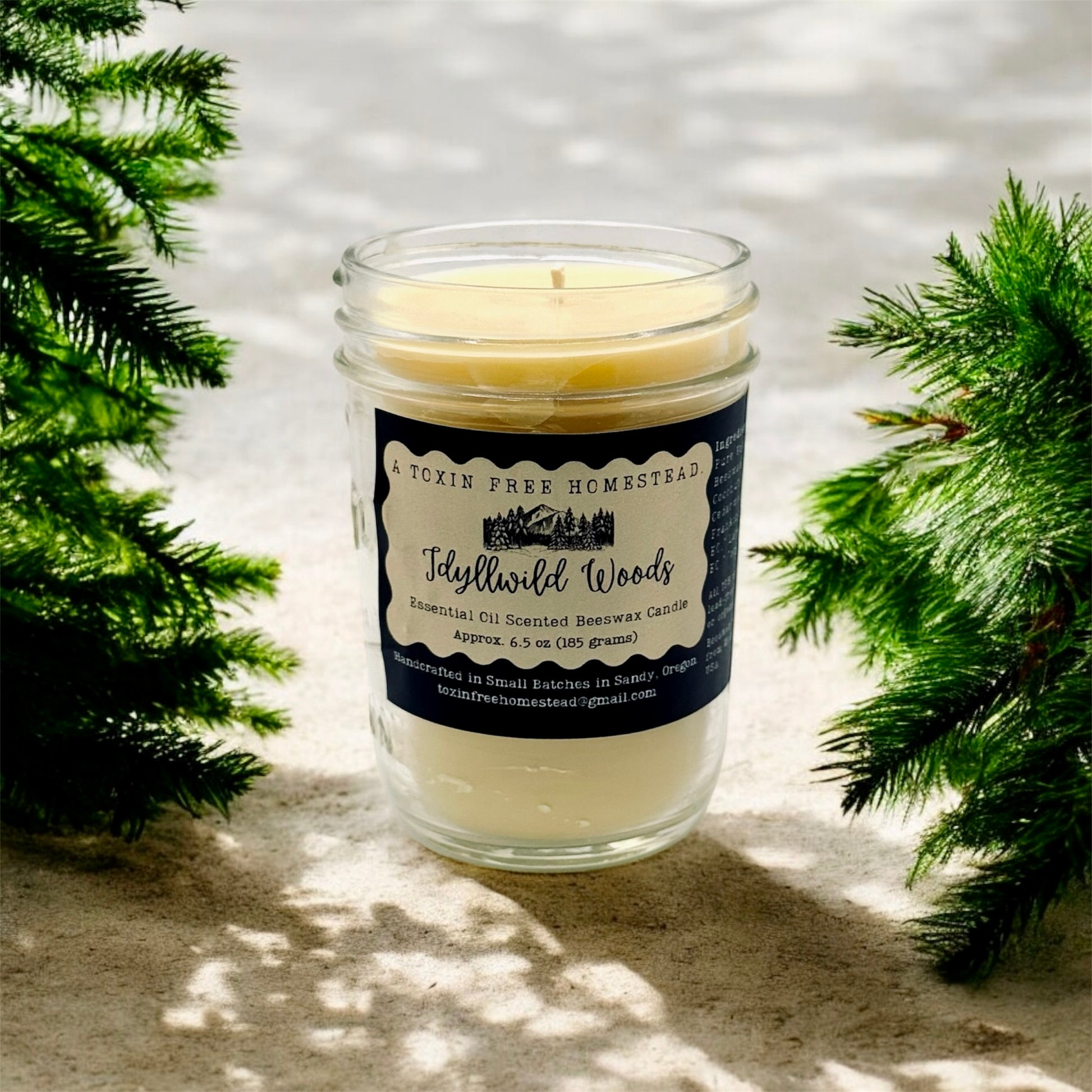 Idyllwild Woods Aromatherapy Beeswax Candle (6.5 oz)