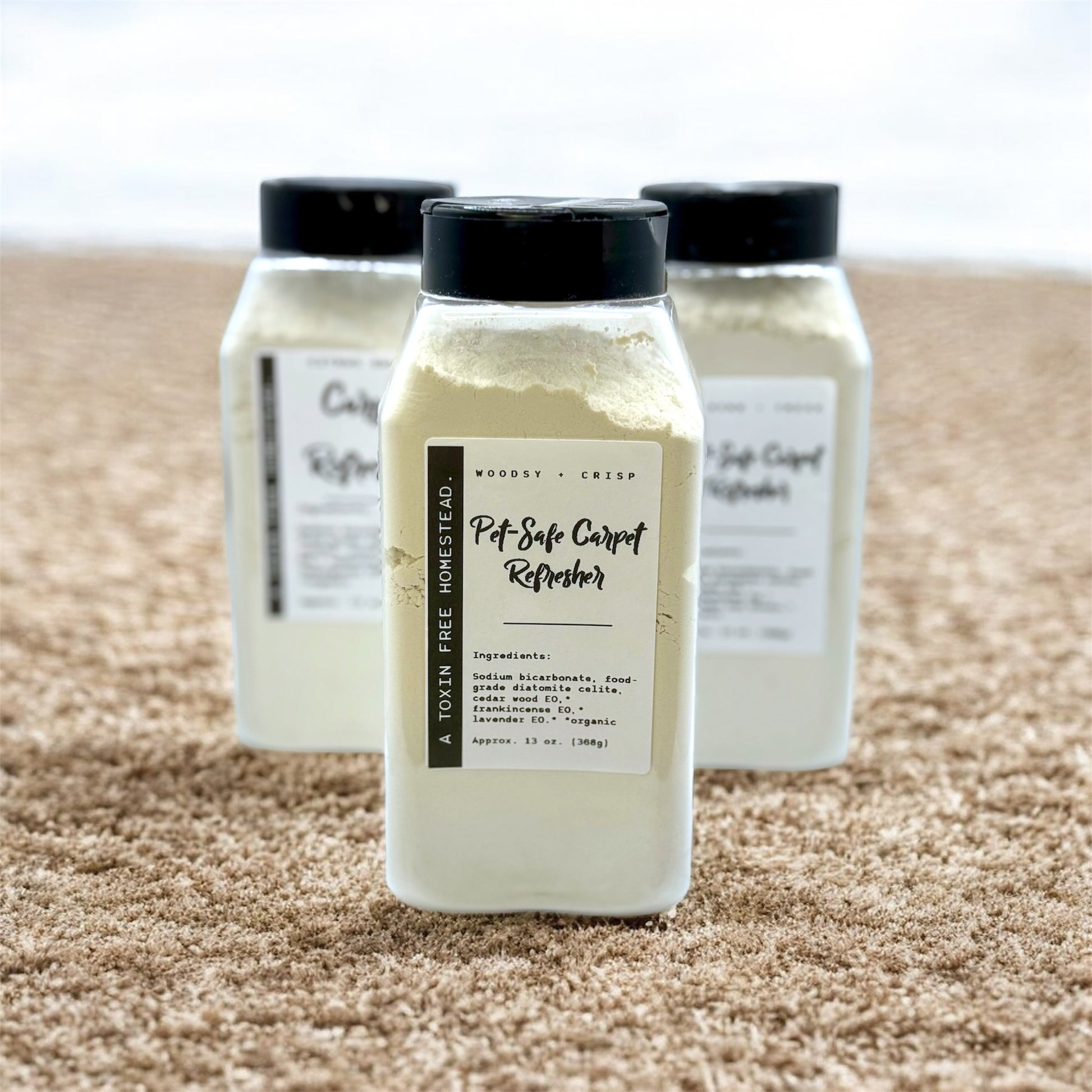 Carpet Refresher Powder Scented by Organic Essential Oils