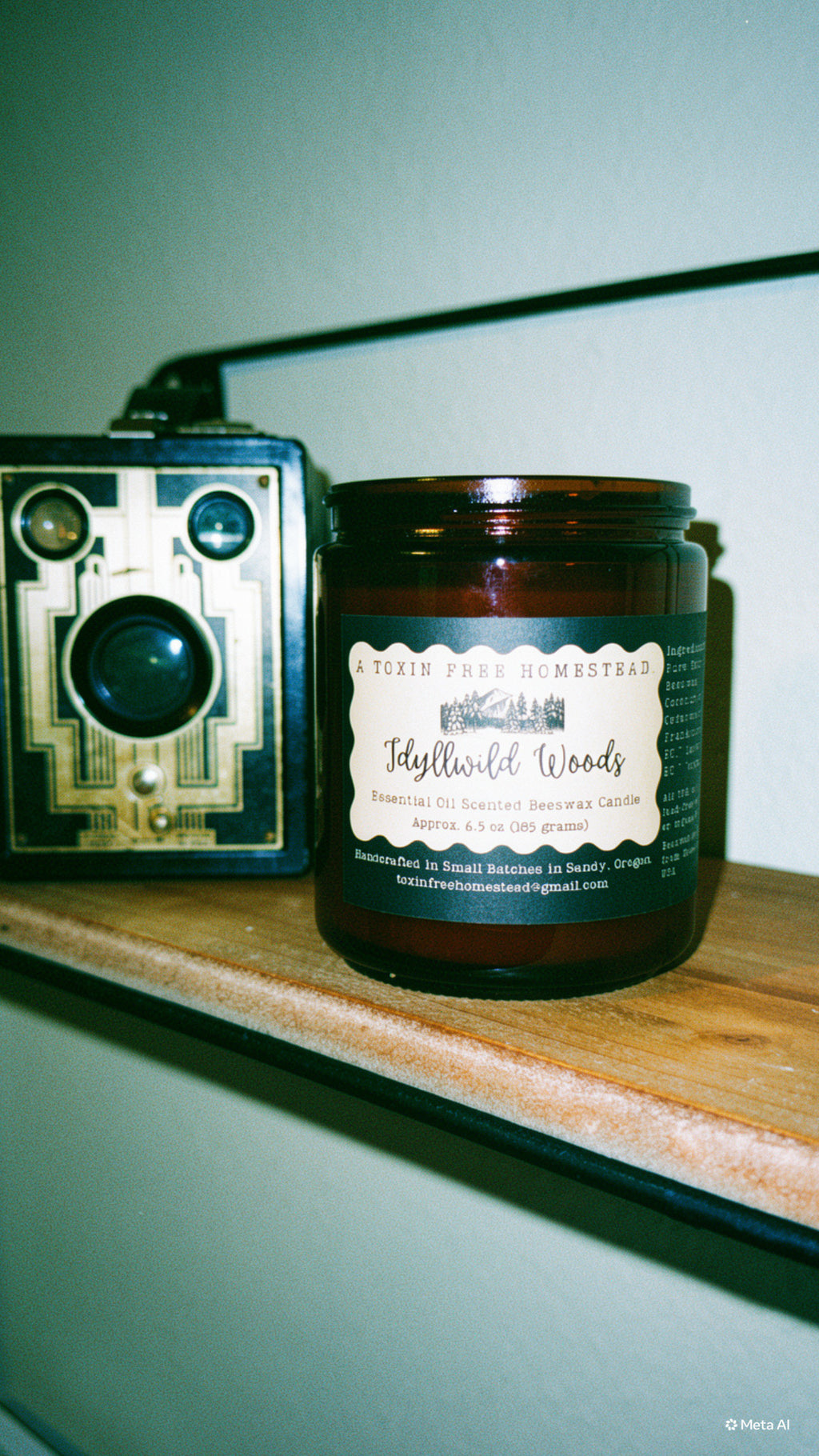 Idyllwild Woods Aromatherapy Beeswax Candle (6.5 oz)