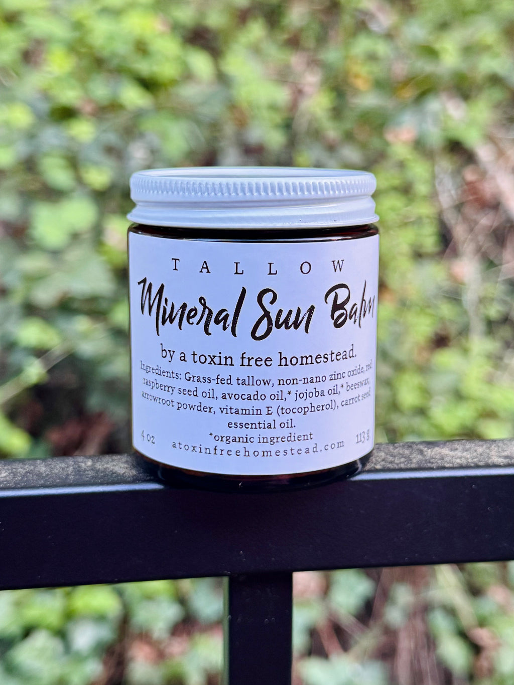 Tallow Mineral Sun Balm | Non-Nano Zinc Oxide Sunscreen (4 oz)